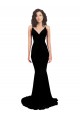 Buy Fishtail Shaped V-Neck Open Back Formal Spandex Bridesmaid Dress / Prom Dress UK