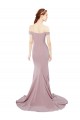 Buy Off the Shoulder Mermaid Long Sweep Train Bridesmaid Dress / Prom Dress UK
