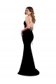 Buy High Neck Low Criss Cross Back Formal Crepe Bridesmaid Dress / Prom Dress UK