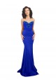 Buy Sweetheart Flower Neckline High Neck Formal Crepe Bridesmaid Dress / Prom Dress UK