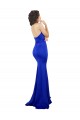 Buy Sweetheart Flower Neckline High Neck Formal Crepe Bridesmaid Dress / Prom Dress UK