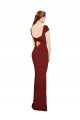 Buy Cap Sleelves Mermaid Formal Crepe Bridesmaid Dress / Prom Dress Keyhole Back UK