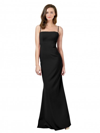 Buy Fit and Flare Slim Formal Crepe Bridesmaid Dress / Prom Dress with Cutout Back UK