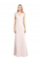 Buy V-Neck Keyhole Back Crepe Trumpet Bridesmaid Dress / Prom Dress UK