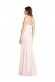 Buy Strapless Crepe Trumpet Bridesmaid Dress / Prom Dress with Front Slit UK