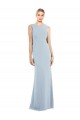 Buy Draped Backless Crepe Bridesmaid Dress / Prom Dress with Pockets UK