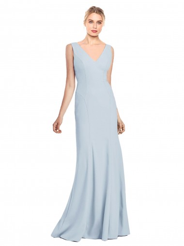 Buy Sleeveless Seamed Bodice Trumpet Bridesmaid Dress / Prom Dress UK