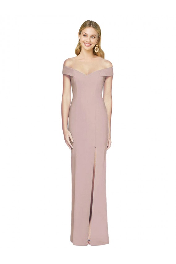 Buy Off the Shoulder Criss Cross Back Trumpet Bridesmaid Dress / Prom Dress UK
