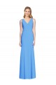 Buy Flattering Trumpet Long Sleeveless Bridesmaid Dress / Prom Dress with Open Back UK