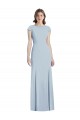 Buy Bateau Neck Cap Sleeves Open Back Trumpet Bridesmaid Dress / Prom Dress UK