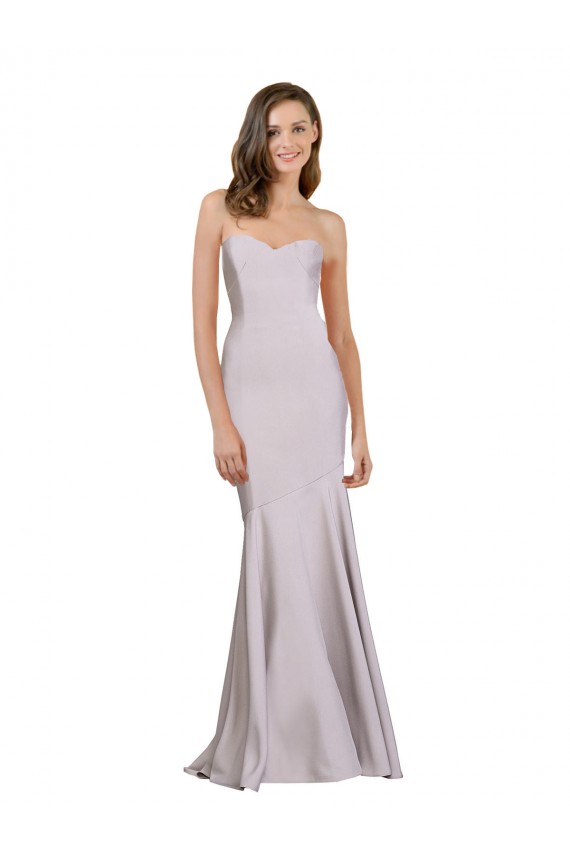 Buy Crepe Mermaid Bridesmaid Dress / Prom Dress with Low Back UK