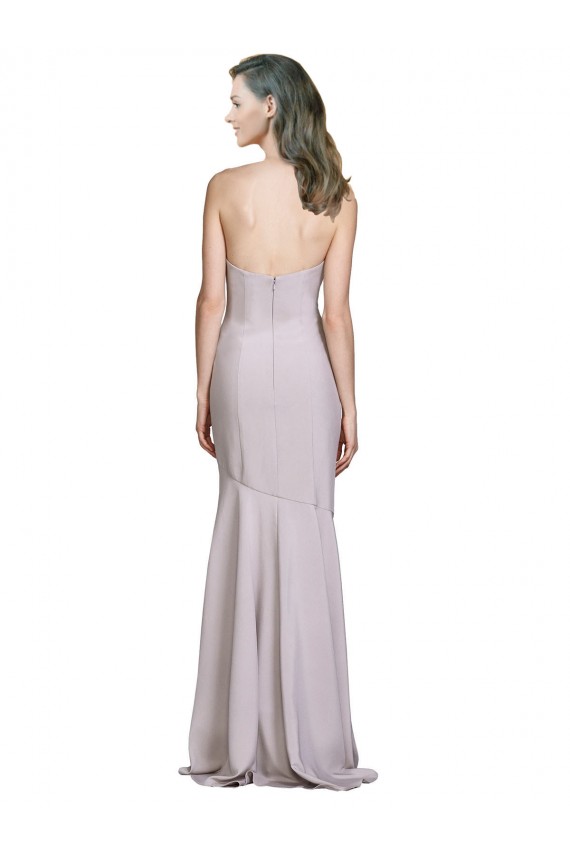 Buy Crepe Mermaid Bridesmaid Dress / Prom Dress with Low Back UK