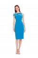 Buy Sleeveless Formal Crepe Cocktail Dress / Homecoming Dress with Keyhole Off The Shoulder Detailing UK