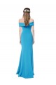 Buy Off the Shoulder Formal Crepe Bridesmaid Dress / Prom Dress with Fitted Silhouette UK
