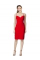 Buy Sleeveless Sheath Sweetheart Neckline Formal Crepe Bridesmaid Dress / Prom Homecoming Dress UK