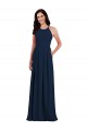 Buy Criss Cross Back Crepe Halter Bridesmaid Dress with Pockets UK