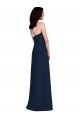 Buy Criss Cross Back Crepe Halter Bridesmaid Dress with Pockets UK