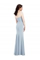 Buy Strapless Notch Crepe Bridesmaid Dress / Prom Dress with Front Slit UK
