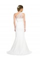 Buy Soft Tulle Shoulder Overlay Mermaid One Shoulder Formal Crepe Bridesmaid Dress UK