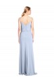 Buy Feminine Cowl Neck Slim Floor Length Stretch Formal Crepe Bridesmaid Dress / Prom Dress UK