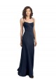 Buy Fit and Flare Scoop Neck Long Sleeveless Stretch Formal Crepe Bridesmaid Dress / Prom Dress UK