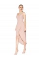 Buy Knee Length Short Formal Crepe Bridesmaid Dress / Prom Dress UK