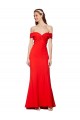 Buy Cross Front and Back Bardot Sleeveless Formal Crepe Maxi Bridesmaid Dress / Prom Dress UK