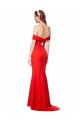 Buy Cross Front and Back Bardot Sleeveless Formal Crepe Maxi Bridesmaid Dress / Prom Dress UK