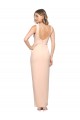 Buy Floor Length Square Neck Long Sheath Formal Crepe Bridesmaid Dress / Prom Dress  UK