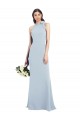 Buy Halter Bow Neck Open Back Soft Full Length Trumpet Bridesmaid Dress / Prom Dress UK