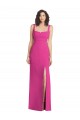 Buy Wide Strap Notch Empire Waist Bridesaid Dress with Front Slit UK
