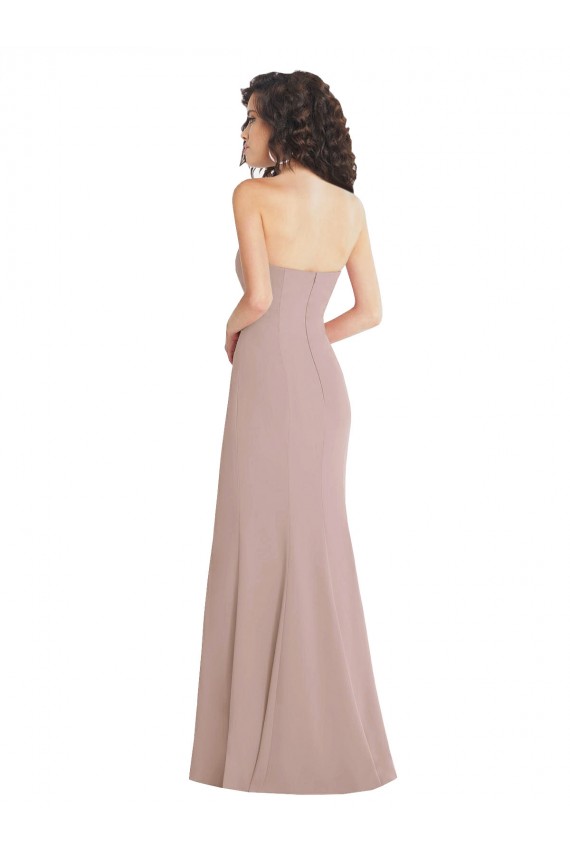 Buy Strapless Princess Line Formal Crepe Mermaid Bridesmaid Dress / Prom Dress UK
