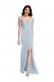 Buy Bustier Style Crepe Bridesmaid Dress / Prom Dress with Bow Straps UK