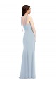 Buy Bustier Style Crepe Bridesmaid Dress / Prom Dress with Bow Straps UK