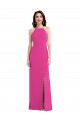 Buy Open Back High Neck Halter Trumpet Formal Crepe Bridesmaid Dress / Prom Dress UK