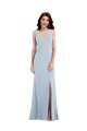 Buy Criss Cross Cutout Back Maxi Bridesmaid Dress / Prom Dress with Front Slit UK