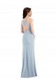 Buy Criss Cross Cutout Back Maxi Bridesmaid Dress / Prom Dress with Front Slit UK
