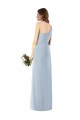 Buy One Shoulder Crepe Trumpet Bridesmaid Dress / Prom Dress with Front Slit UK