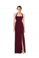Buy Tie Halter Open Back Trumpet Bridesmaid Dress / Prom Dress UK