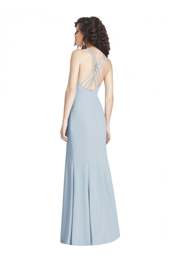 Buy Criss Cross Open Back Trumpet Bridesmaid Dress / Prom Dress UK