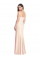 Buy Seamed Bodice Crepe Trumpet Bridesmaid Dress / Prom Dress with Front Slit UK