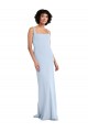 Buy Slim Square Neck Fit and Flare Full Length Stretch Crepe Bridesmaid Dress / Prom Dress UK
