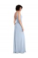 Buy Slim Square Neck Fit and Flare Full Length Stretch Crepe Bridesmaid Dress / Prom Dress UK