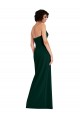 Buy Scooped Strapless Neckline Formal Crepe Bridesmaid Dress / Prom Dress with Side Slit UK