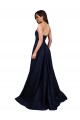 Buy Sweetheart Neckline Low Back Long Formal Crepe Bridesmaid Dress / Prom Dress with High Leg Spit UK