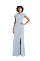 Buy Cap Sleeve Cutout Tie Back Trumpet Bridesmaid Dress UK
