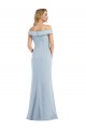 Buy Off the Shoulder Tuxedo Maxi Bridesmaid Dress / Prom Dress with Front Slit UK