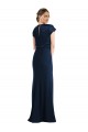 Buy Soft Bow Blouson Bodice Trumpet Formal Crepe Bridesmaid Dress / Prom Dress UK