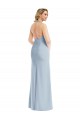 Buy Plunge Neck Halter Backless Trumpet Bridesmaid Dress / Prom Dress with Front Slit UK