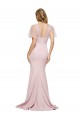 Buy Crepe Long Sweetheart Neckline Formal Bridesmaid Dress / Prom Dress with Tulle Overlay Shoulders UK